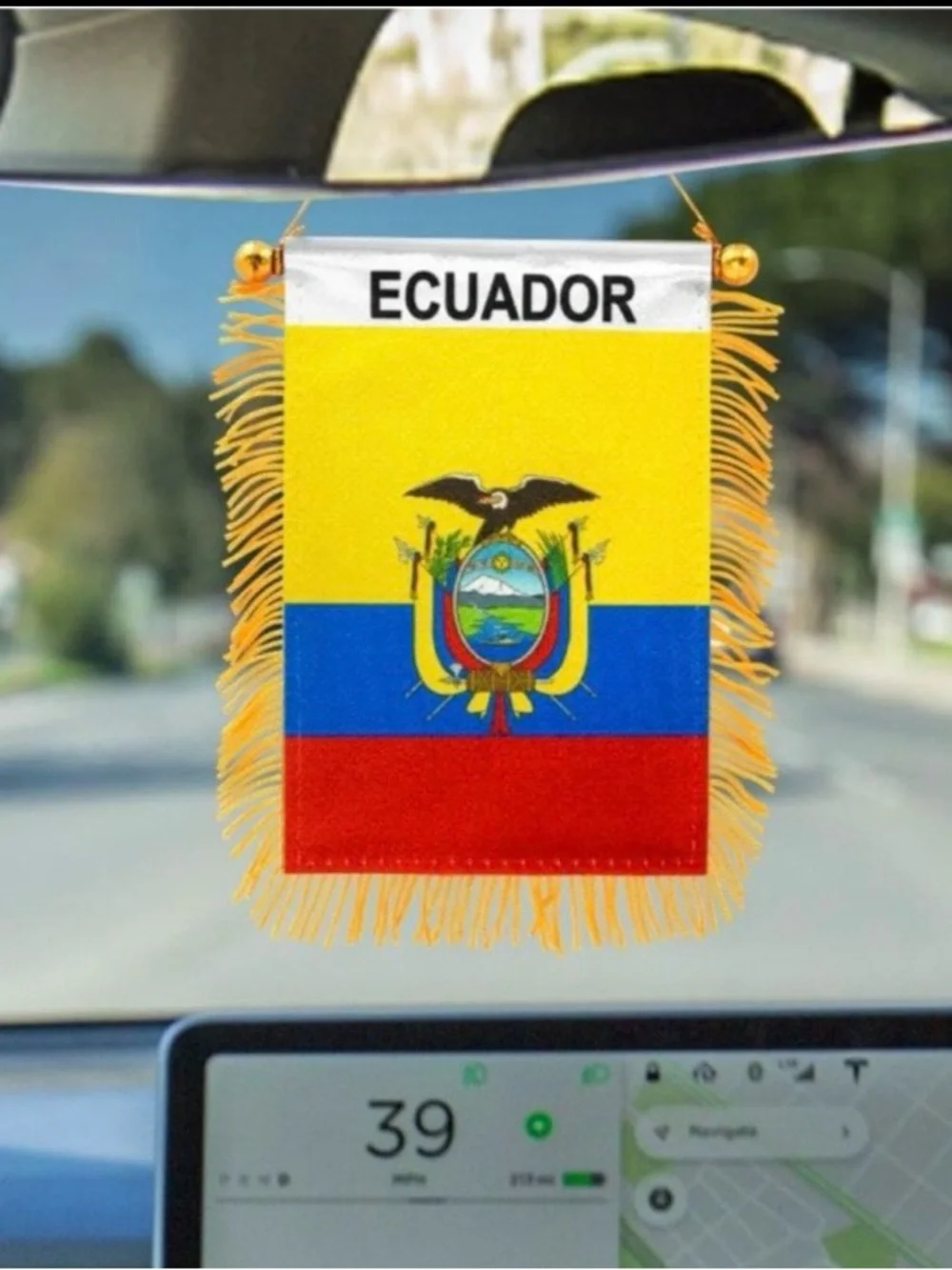 ECUADOR  MINI BANNER FLAG 4 x 6